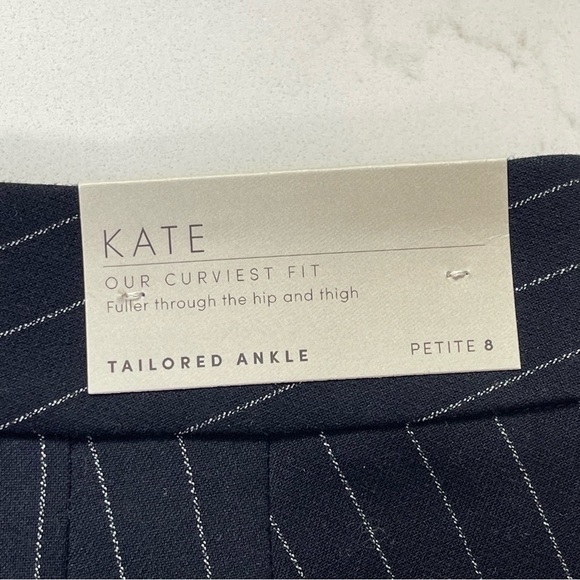 Ann Taylor Pinstripe Pantsuit Blazer Size 8 Petite 10 NWT - Picture 11 of 15